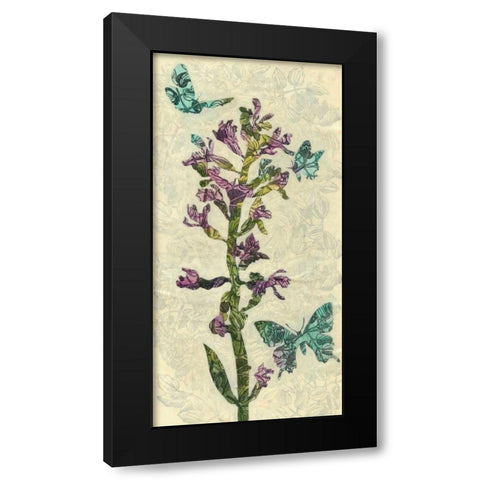 Spring Collage I Black Modern Wood Framed Art Print by Meagher, Megan