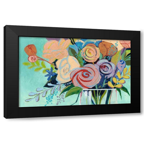 Vivid Convergence II Black Modern Wood Framed Art Print with Double Matting by Popp, Grace