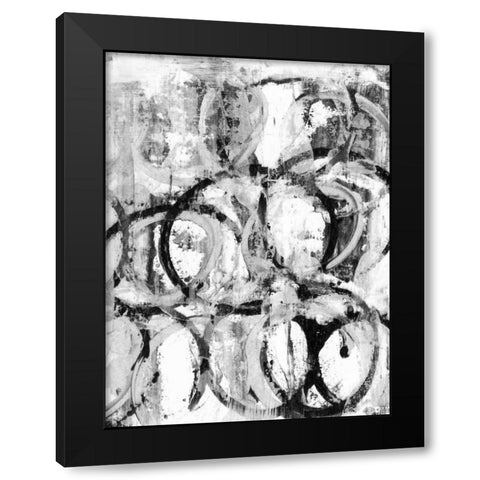 Buffalo II Black Modern Wood Framed Art Print by Fuchs, Jodi