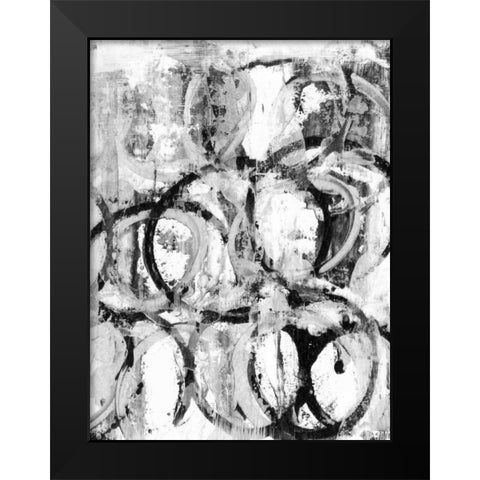 Buffalo II Black Modern Wood Framed Art Print by Fuchs, Jodi