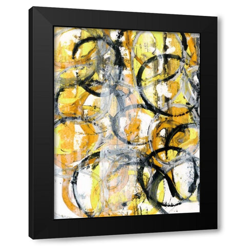 Taxi Cab I Black Modern Wood Framed Art Print with Double Matting by Fuchs, Jodi