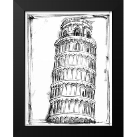 Graphic Architectural Study II Black Modern Wood Framed Art Print by Harper, Ethan