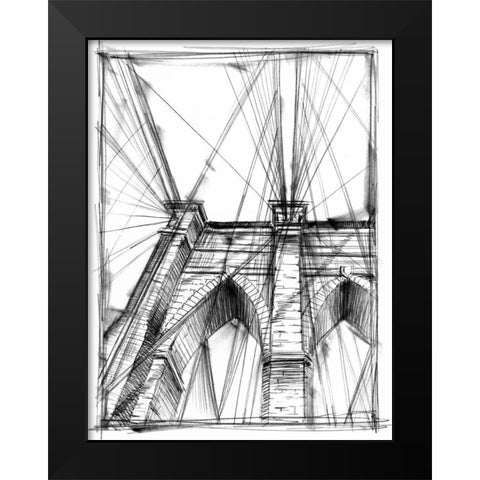 Graphic Architectural Study III Black Modern Wood Framed Art Print by Harper, Ethan