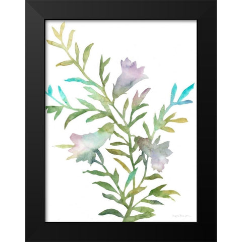 Blooms for Nico II Black Modern Wood Framed Art Print by Meagher, Megan