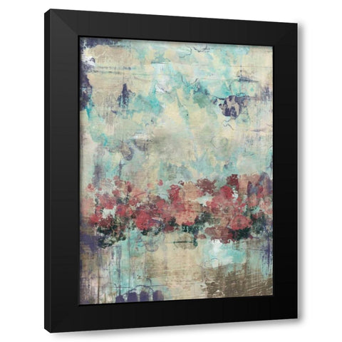 Marsala Field II Black Modern Wood Framed Art Print with Double Matting by Goldberger, Jennifer