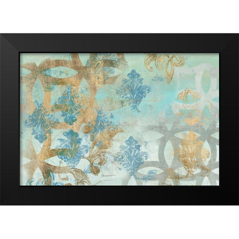 Pattern Construct I Black Modern Wood Framed Art Print by Goldberger, Jennifer