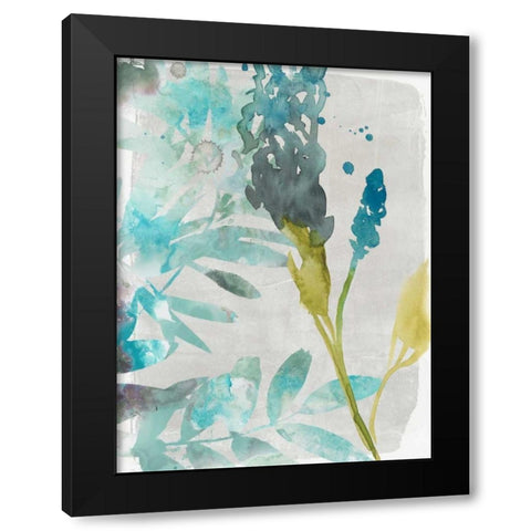 Flower Layers I Black Modern Wood Framed Art Print with Double Matting by Goldberger, Jennifer
