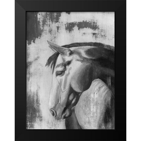 Dappled Grey I Black Modern Wood Framed Art Print by McCavitt, Naomi