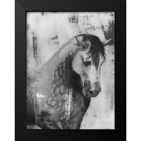 Dappled Grey II Black Modern Wood Framed Art Print by McCavitt, Naomi