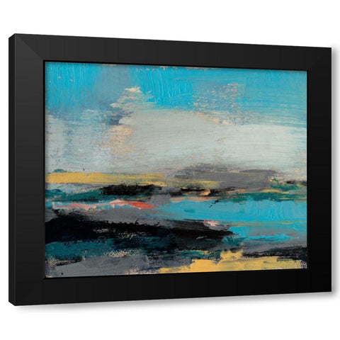 Bold Horizon II Black Modern Wood Framed Art Print by Goldberger, Jennifer