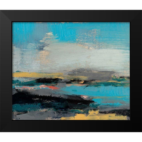 Bold Horizon II Black Modern Wood Framed Art Print by Goldberger, Jennifer