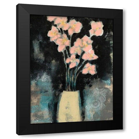 Wildflower Stems I Black Modern Wood Framed Art Print by Goldberger, Jennifer