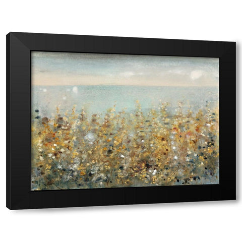 Blossoms by the Sea I Black Modern Wood Framed Art Print by OToole, Tim