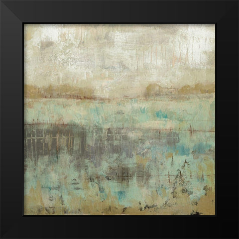 Pastels and Rust I Black Modern Wood Framed Art Print by Goldberger, Jennifer