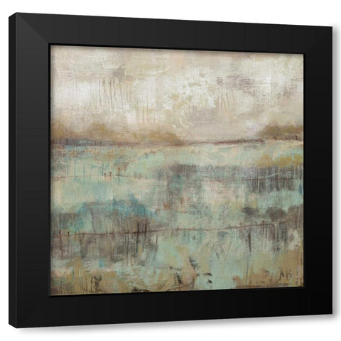 Pastels and Rust II Black Modern Wood Framed Art Print with Double Matting by Goldberger, Jennifer