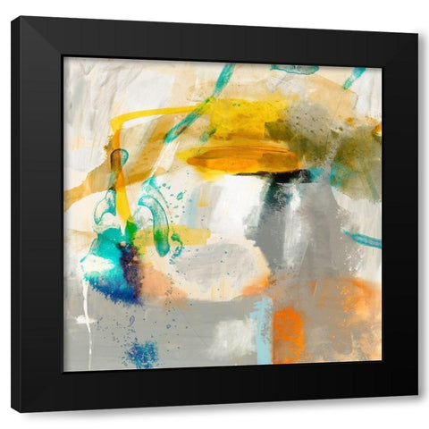Defy II Black Modern Wood Framed Art Print by Jasper, Sisa