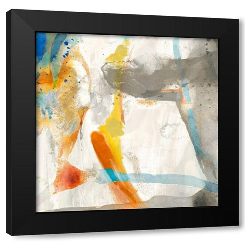 Defy III Black Modern Wood Framed Art Print by Jasper, Sisa