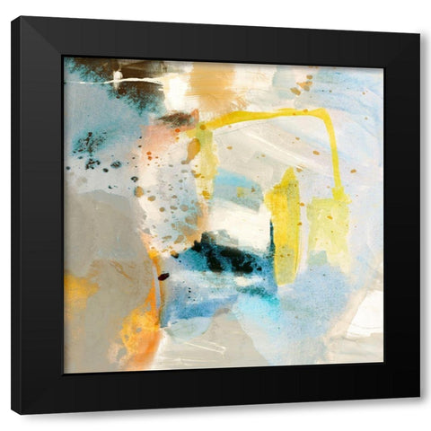 Defy IV Black Modern Wood Framed Art Print by Jasper, Sisa