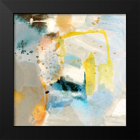 Defy IV Black Modern Wood Framed Art Print by Jasper, Sisa