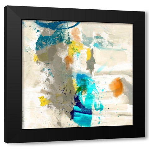 Defy V Black Modern Wood Framed Art Print with Double Matting by Jasper, Sisa