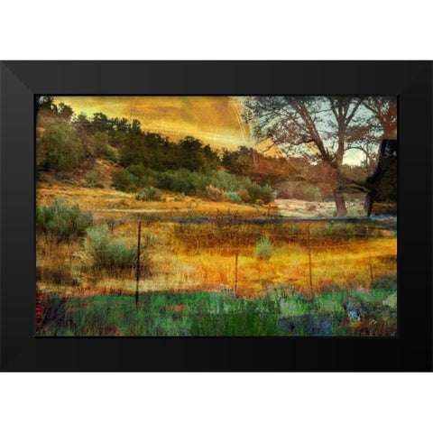In the Brush Black Modern Wood Framed Art Print by Jasper, Sisa
