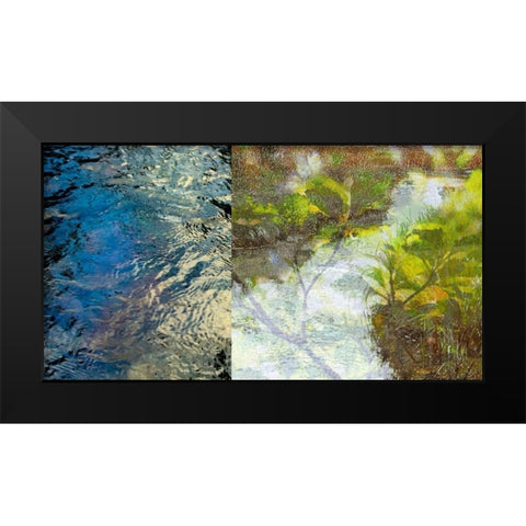 River Mod Panel I Black Modern Wood Framed Art Print by Jasper, Sisa