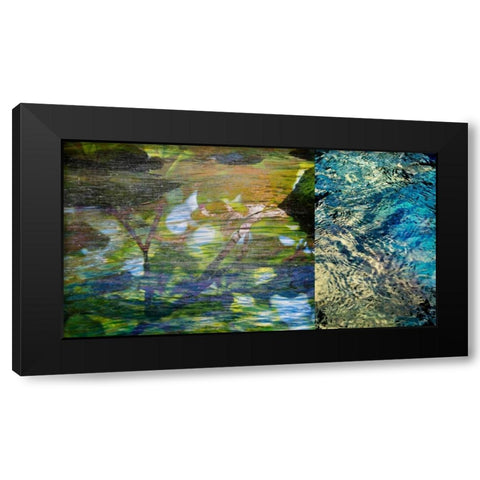 River Mod Panel II Black Modern Wood Framed Art Print by Jasper, Sisa