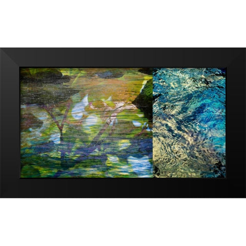 River Mod Panel II Black Modern Wood Framed Art Print by Jasper, Sisa