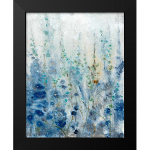 Misty Blooms II Black Modern Wood Framed Art Print by OToole, Tim