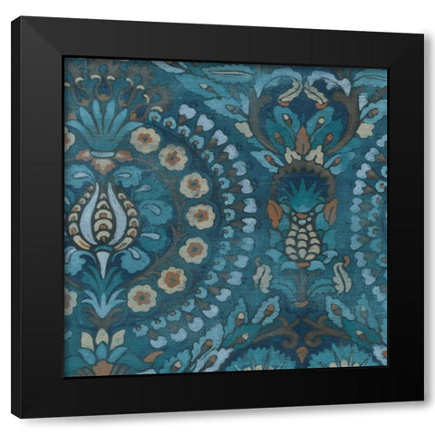 Aged Indigo II Black Modern Wood Framed Art Print by Vess, June Erica