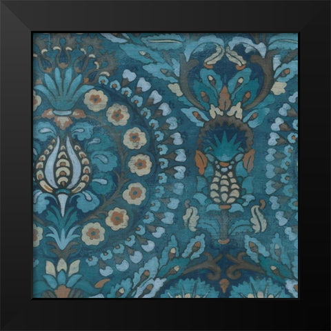 Aged Indigo II Black Modern Wood Framed Art Print by Vess, June Erica