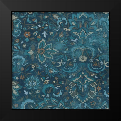 Aged Indigo IV Black Modern Wood Framed Art Print by Vess, June Erica