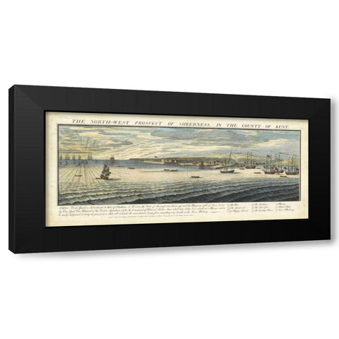 Bucks View - Sheerness in Kent Black Modern Wood Framed Art Print by Buck, Nathaniel