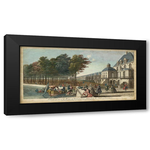 View of Fontainebleau II Black Modern Wood Framed Art Print with Double Matting by Tinney, I.