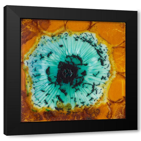 Oculus II Black Modern Wood Framed Art Print with Double Matting by Ludwig, Alicia