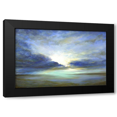 Sky Light Black Modern Wood Framed Art Print with Double Matting by Finch, Sheila