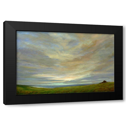 Coastal Sky Black Modern Wood Framed Art Print with Double Matting by Finch, Sheila