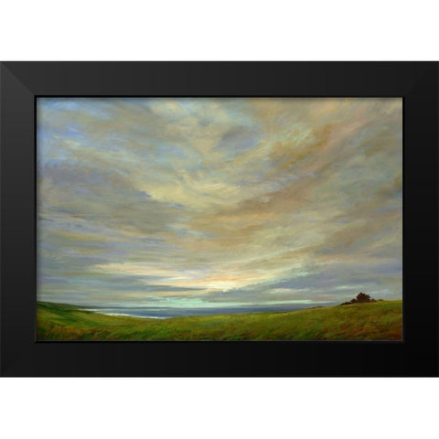 Coastal Sky Black Modern Wood Framed Art Print by Finch, Shiela