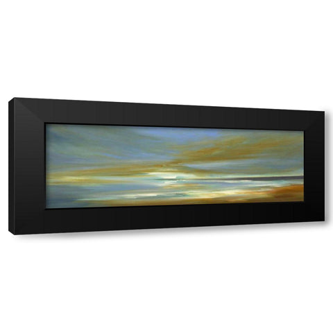 Transcendent Light Black Modern Wood Framed Art Print with Double Matting by Finch, Sheila