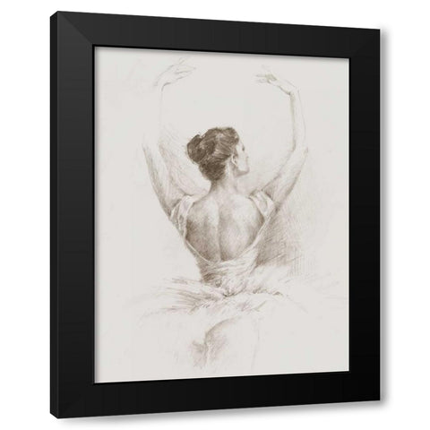 Dance Study I Black Modern Wood Framed Art Print with Double Matting by Harper, Ethan