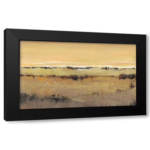 Golden Pasture II Black Modern Wood Framed Art Print with Double Matting by OToole, Tim