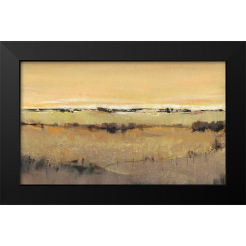 Golden Pasture II Black Modern Wood Framed Art Print by OToole, Tim