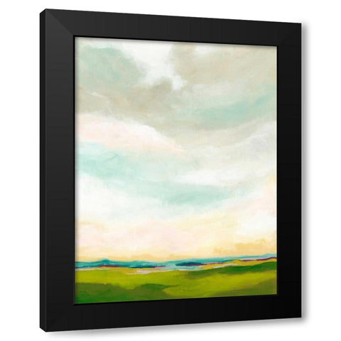 Bright Vista I Black Modern Wood Framed Art Print by Vess, June Erica