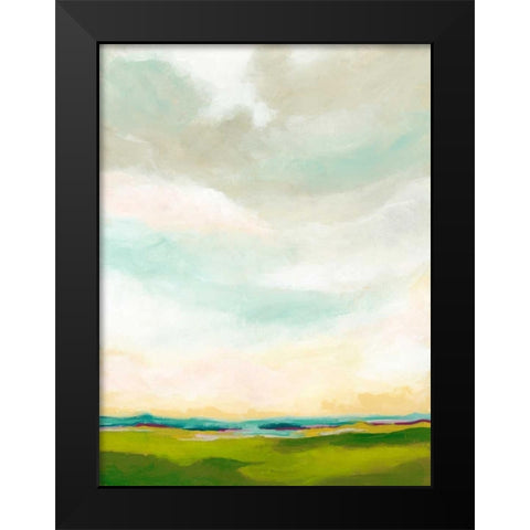 Bright Vista I Black Modern Wood Framed Art Print by Vess, June Erica
