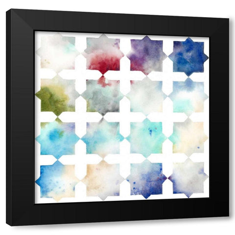 Pattern Blur I Black Modern Wood Framed Art Print by Meagher, Megan