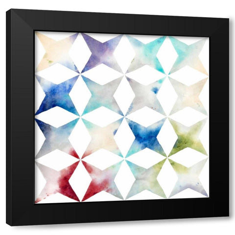 Pattern Blur II Black Modern Wood Framed Art Print by Meagher, Megan