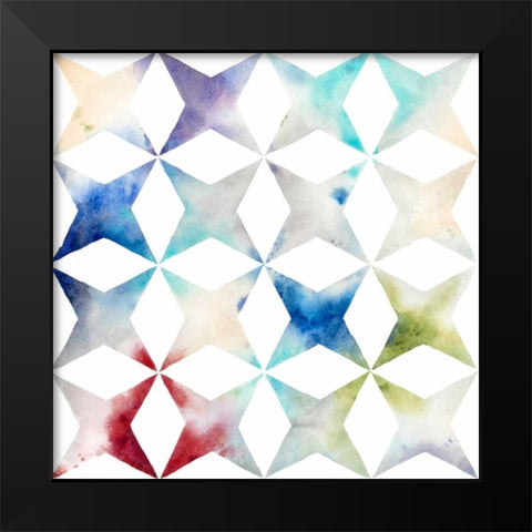 Pattern Blur II Black Modern Wood Framed Art Print by Meagher, Megan