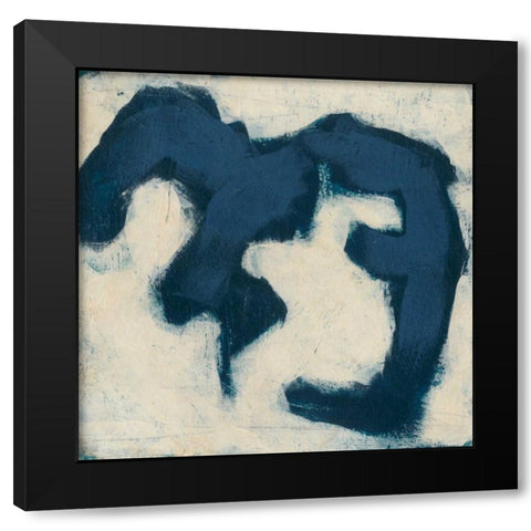 Gestural VII Black Modern Wood Framed Art Print by Vess, June Erica