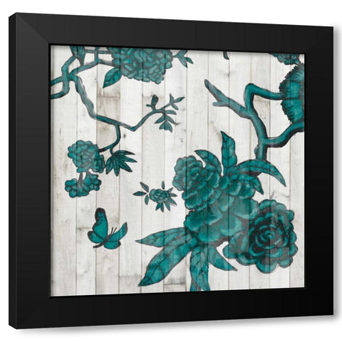 Terra Verde Chinoiserie III Black Modern Wood Framed Art Print by McCavitt, Naomi