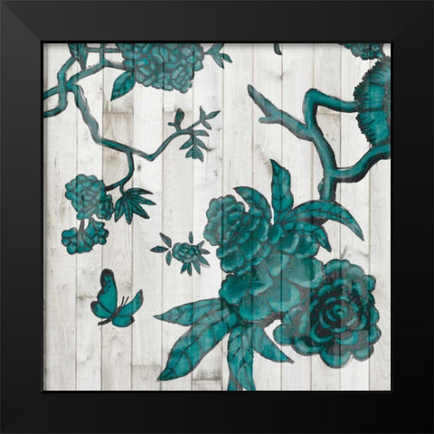Terra Verde Chinoiserie III Black Modern Wood Framed Art Print by McCavitt, Naomi